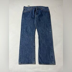 Levis 501 XX Mens 37x29 Button Fly Blue Denim Straight Jeans